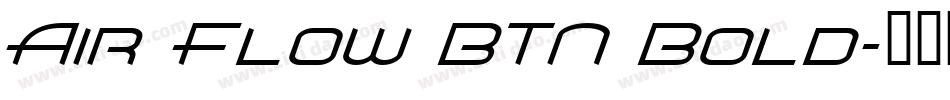 Air Flow BTN Bold字体转换